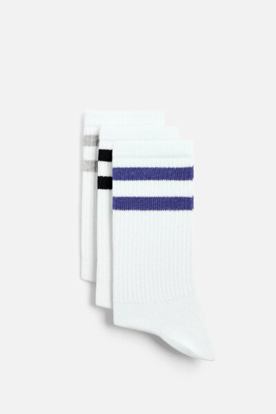 PACK OF 3 STRIPED SOCKS