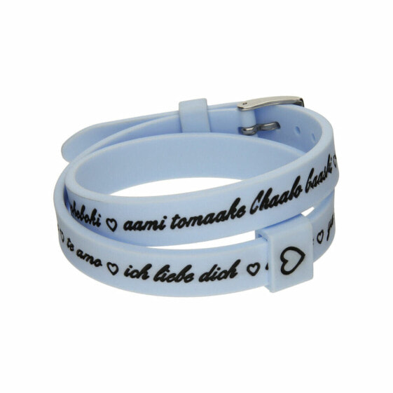 Женские браслеты il mezzometro I LOVE YOU SILVER - BRACCIALE IN SILICONE/SILICONE BRACELET