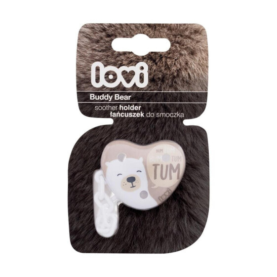 LOVI Buddy Bear Soother Holder 1 St. schnullerclip für Kinder