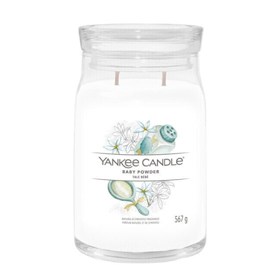 Aromatic candle Signature large glass Baby Powder 567 g