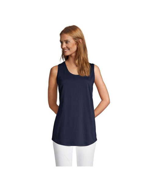 Women's Tall Supima Cotton Tunic Tank Top