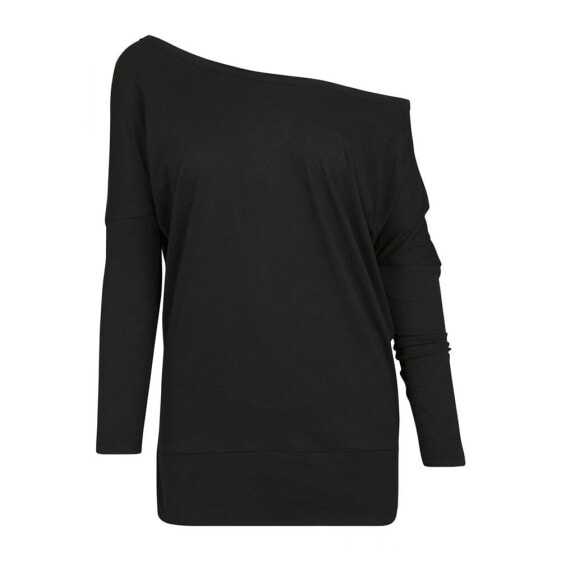 BUILD YOUR BRAND Batwing long sleeve T-shirt