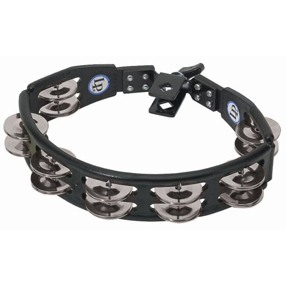 Latin Percussion LP160 Cyclops Mountable Tambourine (Black/Steel)