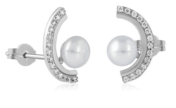 Charming white gold earrings 14/220.481/6ZIR Esp White gold