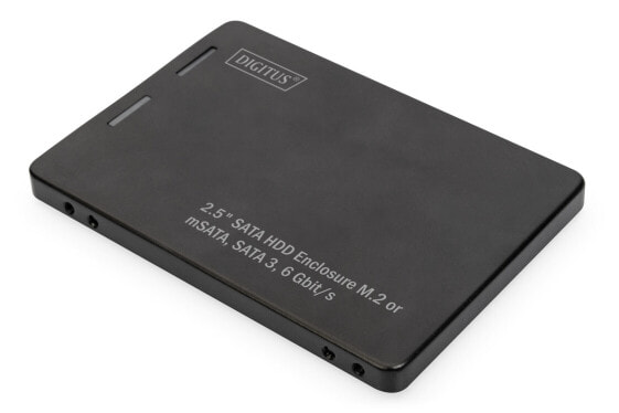 Digitus 2,5" SATA HDD Enclosure M.2 or mSATA - Внешний корпус для жесткого диска