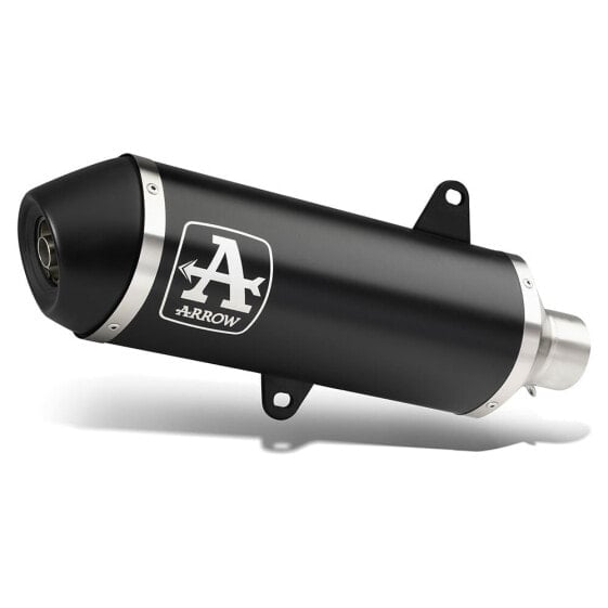 ARROW Full Line System Urban Aluminium Dark With Dark End Cap Yamaha NMAX 125 ´21-22