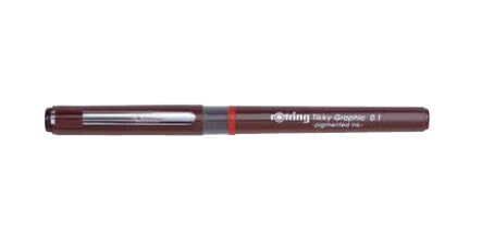 rOtring 1904752 - Capped gel pen - Black - Burgundy - 0.2 mm