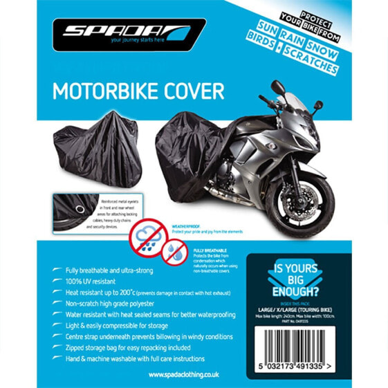 Авточехол для мотоцикла Spada 491335 Cover 100% водонепроницаемый