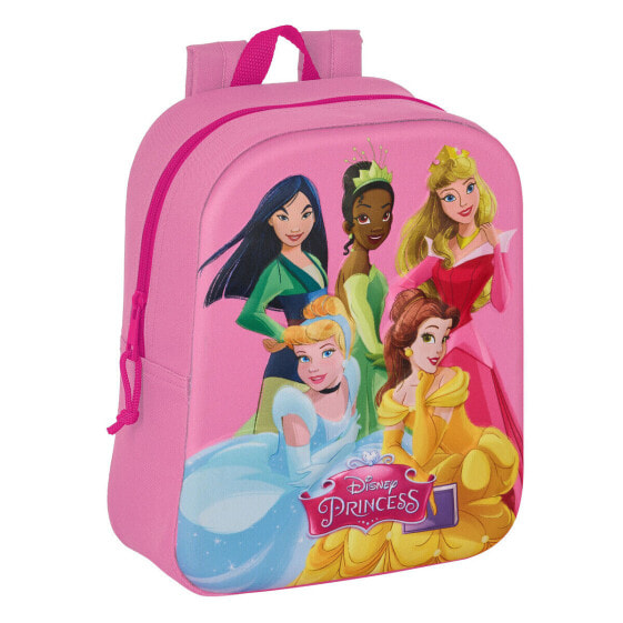 Школьный рюкзак Disney Princess Розовый 22 x 27 x 10 cm 3D