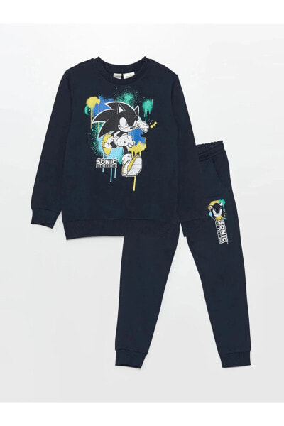 Пижама LCW Kids Sonic Sweatshirt &amp; Eşofman Altı