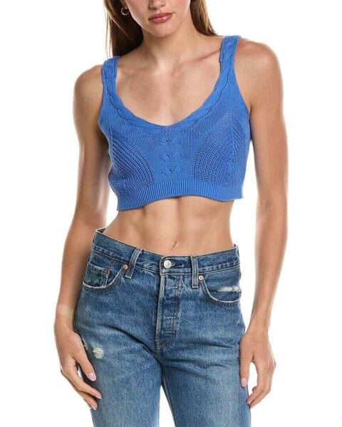 27 Miles Malibu Cable Knit Bra Top Women's