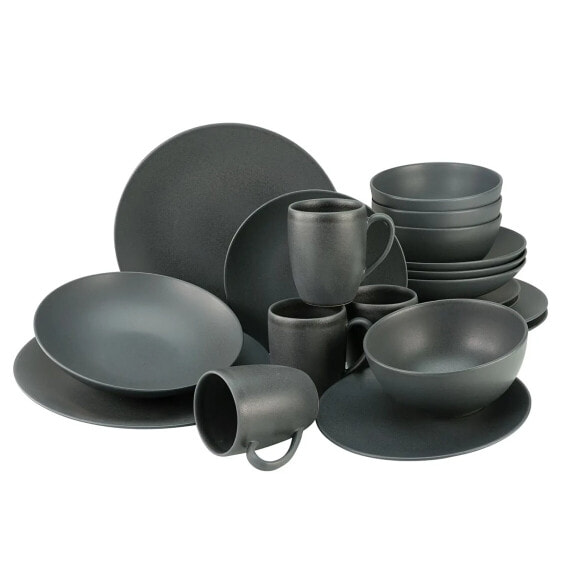 Сервиз посуды Creatable Soft Touch BLACK (20 предметов)