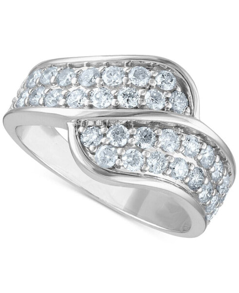 Кольцо Macy's Diamond Bypass 1 ct. White Gold