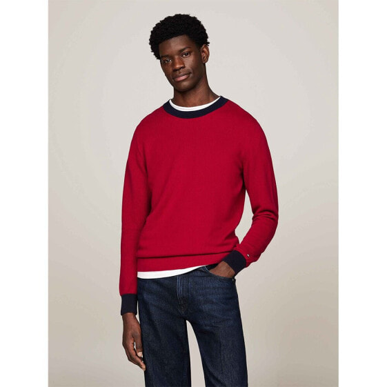 TOMMY HILFIGER Chain Ridge Structure crew neck sweater