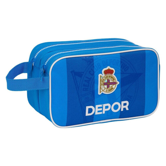 SAFTA With 2 Zippers Real Deportivo De La Coruña Wash Bag