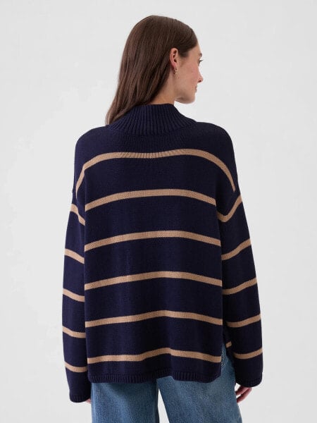 24/7 Split-Hem Mockneck Sweater