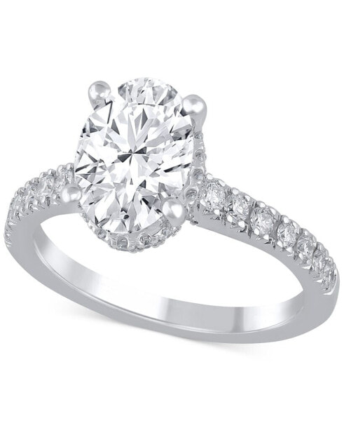 Certified Lab Grown Diamond Oval Engagement Ring (2-1/2 ct. t.w.) in 14k Gold
