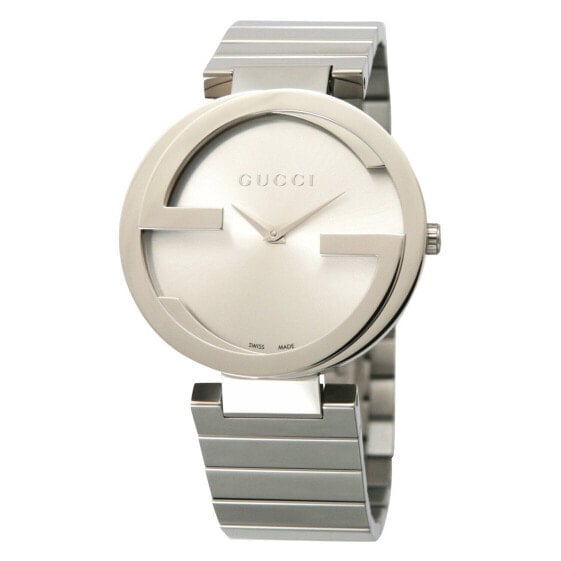 Gucci YA133308 37mm Steel Bracelet & Case Anti-Reflective Sapphire Women's Wa...