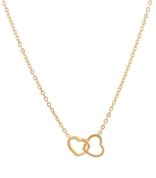 Колье Romance Hearts Gold Plated.