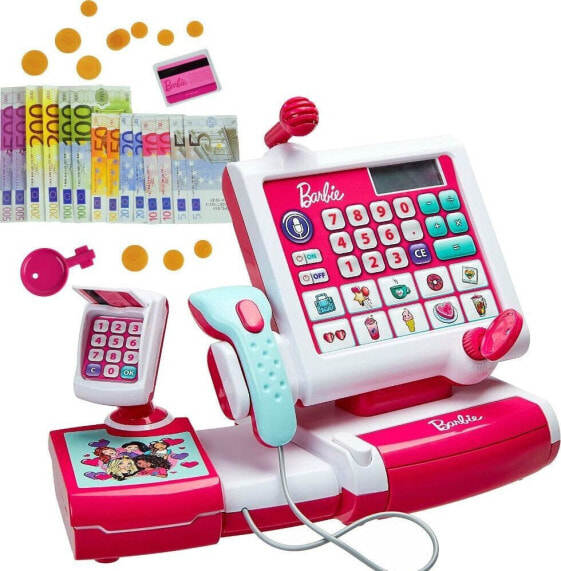 Игровой набор Klein Klein 9339 Barbie Store Cash Register with Scanner Universal (Универсальный кассовый аппарат с сканером).