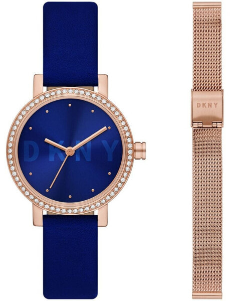 Women's Soho Blue-Tone Stainless Steel Watch, 28mm