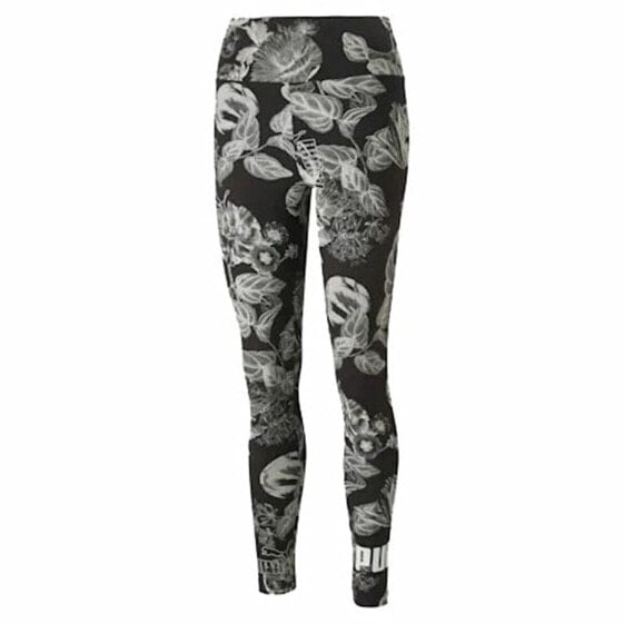 Sport leggings for Women Puma Frozen Flower Black