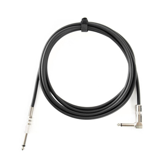 MUSIC STORE Instrument Cable Slim 90° 3m (Black)