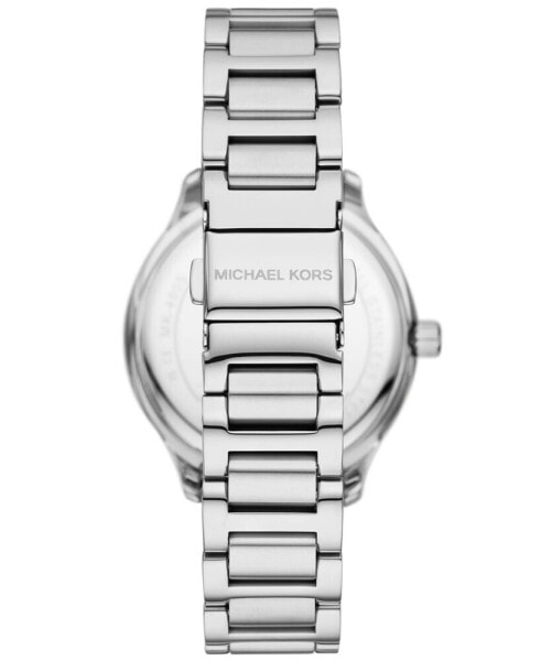 Women's Sage Three-Hand Silver-Tone Stainless Steel Watch 38mm
