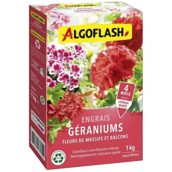 Geraniumdnger, Blten von Betten und Balkonen - Algoflash Naturasol - 1 kg