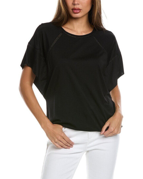 Anne Klein Flounce Sleeve T-Shirt Women's