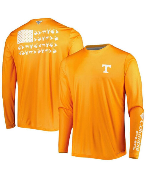 Men's Tennessee Orange Tennessee Volunteers Terminal Shot Omni-Shade Omni-Wick Long Sleeve T-shirt