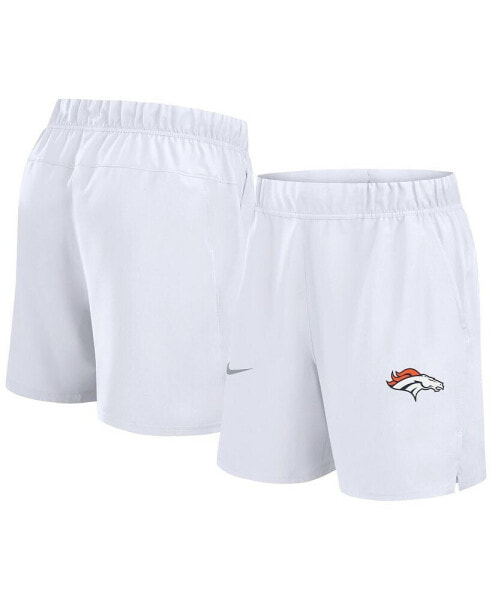 Men's White Denver Broncos Blitz Victory Performance Shorts