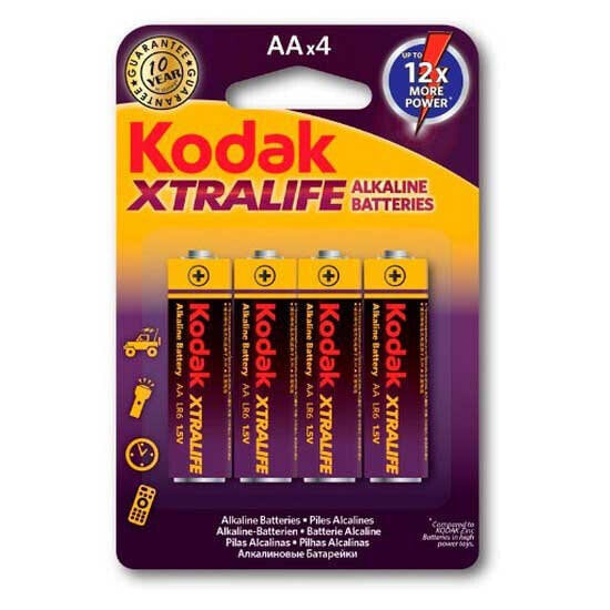 KODAK LR6 AA Alkaline Batteries 4 Units