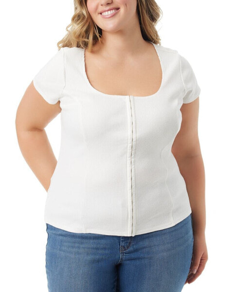 Trendy Plus Size Min Cap-Sleeve Top