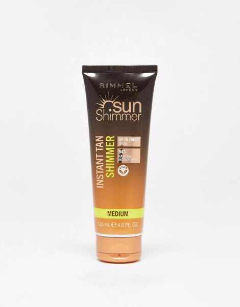 Rimmel London Sunshimmer Instant Tan Face & Body - Medium Shimmer 125ml