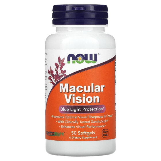 NOW Foods, Macular Vision, 50 мягких таблеток