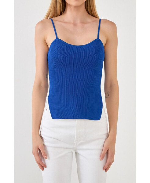 Women's Elevated Corset Knit Cami