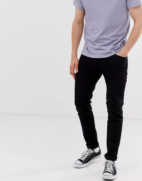 Jack & Jones Intelligence Glenn slim tapered fit jeans in black