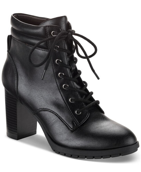 Laurellee Lace-Up Dress Booties, Created for Macy's