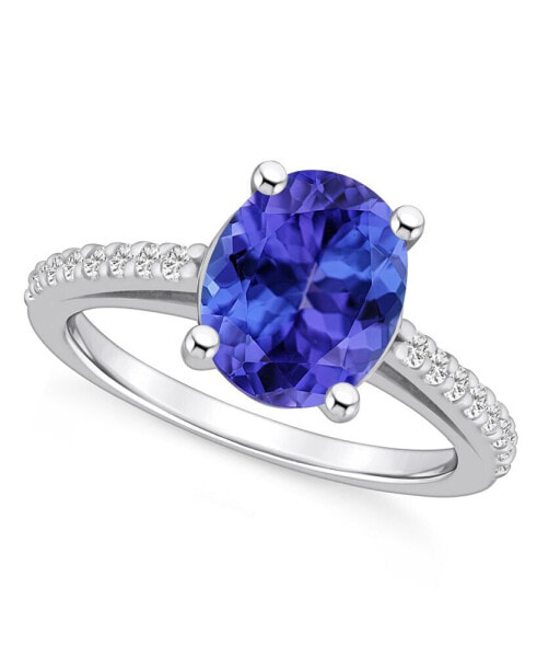 Tanzanite (2-3/4 Ct. t.w.) and Diamond (1/4 Ct. t.w.) Ring