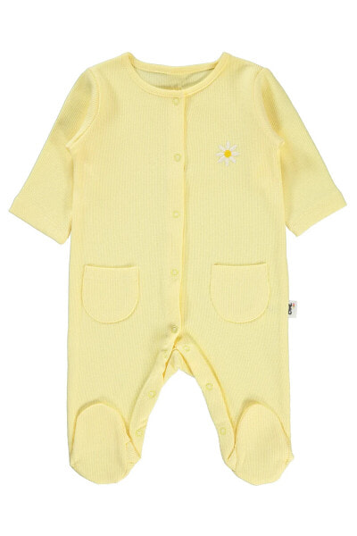 Комбинезон Civil Baby для девочек с пинетками 1-6 месяцев желтый