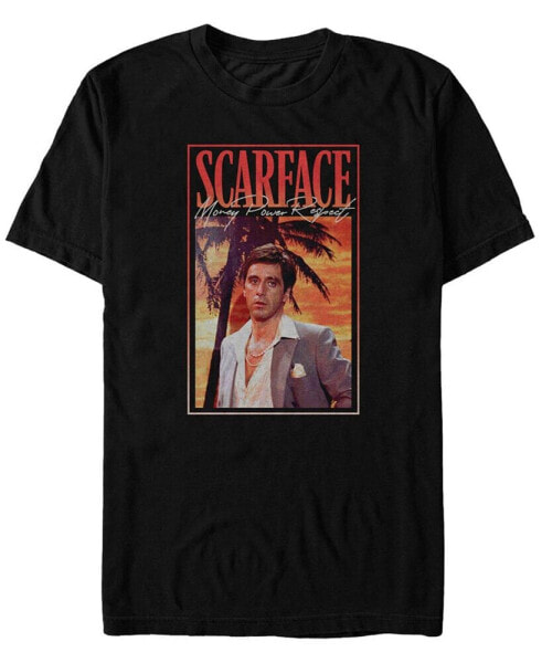 Men's Scarface Money Power Respect Short Sleeves T-shirt