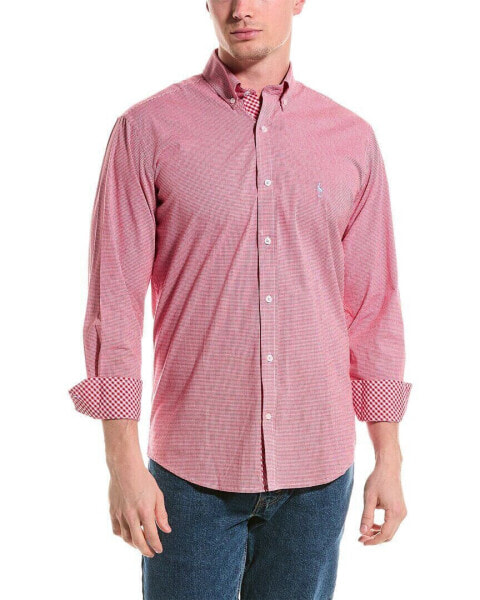 Tailorbyrd Gingham Stretch Shirt Men's