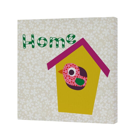 Полотно HappyFriday Moshi Moshi House Разноцветный 27 x 27 cm