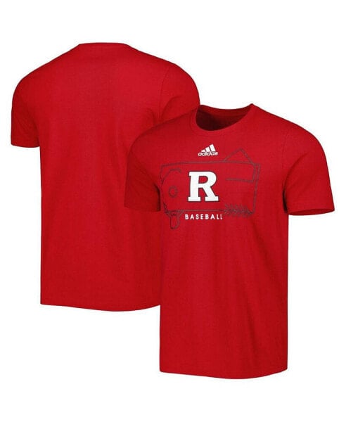 Men's Scarlet Rutgers Scarlet Knights Locker Lines Baseball Fresh T-shirt