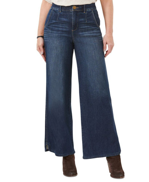 Petite "Ab"solution Sky Rise Wide-Leg Jeans