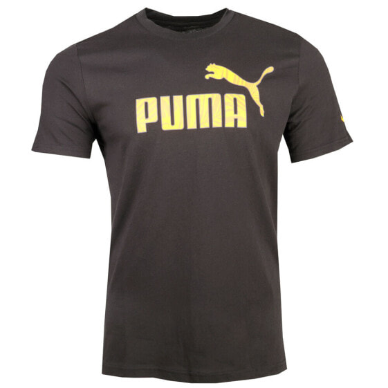 Puma Tropics No. 1 Crew Neck Short Sleeve T-Shirt Mens Black Casual Tops 6745070