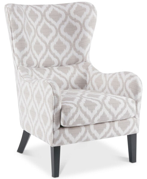 Madison Park Arianna Fabric Swoop Wing Chair