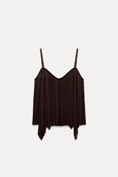 STRAPPY PLEATED TOP