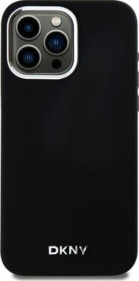 DKNY DKNY DKHMP14XSMCHLK iPhone 14 Pro Max 6.7" czarny/black hardcase Liquid Silicone Small Metal Logo MagSafe